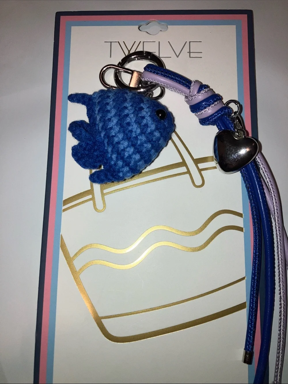 Twelve by Twelve crocheted blue